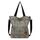 JANSBEN Damen Canvas Handtasche Schultertasche Casual Multifunktionale Umhängetaschen Groß für Arbeit Schule Shopper Lässige täglich (Leopard)
