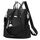 Eshow Rucksack Damen Klein, Anti-Diebstahl Kleiner Cityrucksack Tagesrucksack Elegant, 3 in 1 Rucksacktasche Modern für Pendeln Schule Arbeit Reise Schwarz