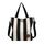 JANSBEN Damen Canvas Handtasche Schultertasche Casual Multifunktionale Umhängetaschen Groß für Arbeit Schule Shopper Lässige täglich (stripe)