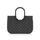 reisenthel loopshopper L frame glossy dots black – Stabile Tasche mit praktischen Fächern aus recycelten PET-Flaschen – Charmantes und wasserabweisendes Design