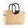 reisenthel loopshopper L frame raffia black – Stabile Tasche mit praktischen Fächern aus recycelten PET-Flaschen – Charmantes und wasserabweisendes Design