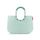 reisenthel loopshopper L frame cord mint – Stabile Tasche mit praktischen Fächern aus recycelten PET-Flaschen – Charmantes und wasserabweisendes Design