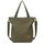 JANSBEN Damen Canvas Handtasche Schultertasche Casual Multifunktionale Umhängetaschen Groß für Arbeit Schule Shopper Lässige täglich (grün)