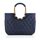 reisenthel loopshopper L frame rhombus midnight gold – Stabile Tasche mit praktischen Fächern aus recycelten PET-Flaschen – Charmantes und wasserabweisendes Design gold