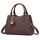 IGOLUMON Handtasche Damen Mittelgroß Tasche Leder Henkeltasche Damen-Henkeltaschen Tote Bag Handtaschen Taschen Schultertaschen Umhängetasche Schultertasche Damenhandtaschen Kaffee