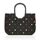 reisenthel loopshopper L in Dots, schwarzer Rahmen – Stabile Tasche mit praktischen Fächern aus recycelten PET-Flaschen – Charmantes und wasserabweisendes Design