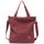 JANSBEN Damen Canvas Handtasche Schultertasche Casual Multifunktionale Umhängetaschen Strandtasche Groß für Arbeit Schule Shopper Beach (weinrot)