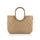 reisenthel loopshopper L frame rhombus ginger – Stabile Tasche mit praktischen Fächern aus recycelten PET-Flaschen – Charmantes und wasserabweisendes Design