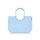 reisenthel loopshopper L frame twist powder blue – Stabile Tasche mit praktischen Fächern aus recycelten PET-Flaschen – Charmantes und wasserabweisendes Design