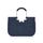 reisenthel loopshopper L twist navy – Stabile Tasche mit praktischen Fächern aus recycelten PET-Flaschen – Charmantes und wasserabweisendes Design