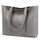 MEEGIRL Damen Henkeltaschen, Einfache Handtaschen PU Leder Tote Shopper Bag für Arbeit, Schule, Einkauf mit Reißverschluss und Innentasche Dunkelgrau