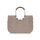 reisenthel loopshopper L herringbone mokka – Stabile Tasche mit praktischen Fächern aus recycelten PET-Flaschen – Charmantes und wasserabweisendes Design