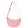 GoPaw Damen Halbmond Crossbody Schultertasche, Hobo Halfmoon Bag, Nylon Crossbody Bag Damen Halbmond Schultertasche mit verstellbarer Schultergurt, Einfarbige(Rosa)