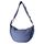 GoPaw Damen Halbmond Crossbody Schultertasche, Hobo Halfmoon Bag, Nylon Crossbody Bag Damen Halbmond Schultertasche mit verstellbarer Schultergurt, Einfarbige(Blau)