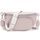 Rorimyth kleine Bauchtasche Damen Hellrosa umhängetasche Damen klein Veganes Leder gürteltasche Handtasche Crossbody Bag