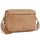 Roulens Damen Handy Umhängetasche,Veganem Leder Crossbody Schultertasche,Breiter Riemen Abendtasche mit drei Reißverschlussfächern Handtaschemit mit Kartenschlitz Verstellbar Abnehmbar Schultergurt