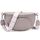 Rorimyth kleine Bauchtasche Damen Grau lila umhängetasche Damen klein Veganes Leder gürteltasche Handtasche Crossbody Bag