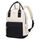 LOVEVOOK 13,3 Zoll Rucksack Damen Klein, Wasserdicht Cityrucksack Handtasche 2 in 1, Mini Tasche Daypack Backpack Women Elegant für Freizeit Schule Reisen Arbeit, Schwarz Beige