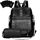 Leathario Rucksakck Damen Set Wasserdicht,Veganes Leder Cityrucksack,Rucksackhandtasche Mittelgroß, Diebstahlsich Tagesrucksack für Büro,Pendeln,Arbeit,Leicht Elegant Backpack Women Groß für Reise