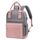 LOVEVOOK 13,3 Zoll Rucksack Damen Klein, Wasserdicht Cityrucksack Handtasche 2 in 1, Mini Tasche Daypack Backpack Women Elegant für Freizeit Schule Reisen Arbeit, Rosa Grau