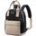 LOVEVOOK Rucksack Damen Klein, Wasserdicht Cityrucksack Handtasche 2 in 1 mit USB Ladeanschluss, Mini Tasche Daypack Backpack Women Elegant für Freizeit Schule Reisen Arbeit, Khaki Schwarz