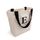 Cottonbagjoe Große Shopper Baumwolltasche 45 × 38 × 10 cm aus 220 g/m² Baumwolle – Stofftasche mit Reißverschluss-Innentasche, Softfinish & schwarzen Henkeln – OEKO-TEX® STANDARD 100