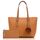 TANTOMI Handtasche Damen Set Tasche Mit Geldbörse für Büro Schule Einkauf Handtasche Damen Groß Mit Quasten Damen und Pelz Kugel Plüsch Schlüsselring