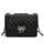 Travistar Kleine Handtasche Damen Umhängetasche Damen Klein Tasche Niedlich Schultertasche Gesteppt PU Leder Crossbody Bag für Mädchen Frauen mit Kette Schulterriemen, Schwarz