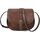 AFKOMST Crossbody-Tasche für Damen, kleine Umhängetasche, Vintage-Sattelhandtaschen, veganes Leder, Brown5, Small
