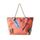DonDon große Strandtasche XXL mit Reißverschluss - Umhängetasche Damen - große Badetasche für Urlaub vielseitige Shopper Tasche Damen für Strand Urlaub Must Haves Beach bag - Flashy Leaf