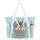 HOMESPON Strandtasche Damen mit Reißverschluss Große Wasserdicht Mesh Badetasche Familie Faltbar Beach Tote Bag Shopper