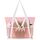 HOMESPON Strandtasche Damen mit Reißverschluss Große Wasserdicht Mesh Badetasche Familie Faltbar Beach Tote Bag Shopper