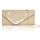 Larcenciel Clutch, Glitzer Pailletten Tasche mit Kette, Elegant Damen Abendtasche Kleine Envelope Handtasche für Hochzeit Party Bankett (Champagner)