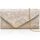 Larcenciel Clutch Apricot, Elegant Spitze Satin Handtasche mit Abnehmbarer Kette, Vintage Nude Envelope Abendtasche mit Blumenmuster, Mode Umschlag Crossbody Tasche für Hochzeit Prom Party, 22x11x5CM