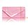 Larcenciel Damen Clutch, Glänzende Pailletten Abendtaschen mit Abnehmbarer Kette, Envelope Handtasche für Damen, Elegante Cross Body Umhängetasche für Hochzeit, Party, Bankett, Feiertage (Rosa)