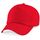 Shirtinstyle Basecap Cap 5 Panel Cap Verschluss Klettverschluss Größe Unisex, Farbe rot