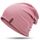 HAMUNI Mütze Damen Dünne Mütze Herren - Slouch Beanie Mütze - Leicht Weich Chemo Mützen - Atmungsaktiv Long Beanie - Elastisch Mützen - Ideale Beanie Mütze für Alle Jahreszeiten (Rosa)