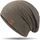 HAMUNI Mütze Damen Slouch Beanie Mütze Herren Elastisch Weich Bequem Jersey Mütze Klassische Mode Longbeanie perfekt für Frühling Herbst und Winter (Grün)