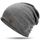 HAMUNI Mütze Damen Dünne Mütze Herren - Slouch Beanie - Leicht Weich Chemo Mützen - Atmungsaktiv Longbeanie - Elastisch Mützen - Ideale Beanie Mütze für Alle Jahreszeiten (Dunkelgrau)