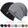 HAMUNI Mütze Damen Herren, Weich Dünne Slouch Beanie Mütze aus Baumwolle, Leichte Atmungsaktiv Longbeanie, Elastisch Jersey Chemo Mütze für Alle Jahreszeiten