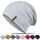 HAMUNI Mütze Damen Herren, Weich Dünne Slouch Beanie Mütze aus Baumwolle, Leichte Atmungsaktiv Longbeanie, Elastisch Jersey Chemo Mütze für Alle Jahreszeiten