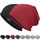 HAMUNI Slouchy Beanie Hip-Hop Weiche Leichte Laufende Beanie Mütze Atmungsaktivität Erwachsene Zwerg Hüte Chemo Cap Schädel Cap für Herren Damen