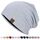 HAMUNI Slouchy Beanie Hip-Hop Weiche Leichte Laufende Beanie Mütze Atmungsaktivität Erwachsene Zwerg Hüte Chemo Cap Schädel Cap für Herren Damen (Nebelblau)