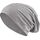 Jersey Baumwolle elastisches Long Slouch Beanie Unisex Herren Damen mit Strass Stern Steinen Mütze Heather in 35 (7) (Heather Grey)