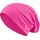 Jersey Baumwolle elastisches Long Slouch Beanie Unisex Herren Damen mit Strass Stern Steinen Mütze Heather in 35 (7) (Pink)