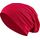 Jersey Baumwolle elastisches Long Slouch Beanie Unisex Herren Damen mit Strass Stern Steinen Mütze Heather in 35 (7) (Dark Red)