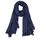Van Der Rich ® - Schal mit fein gekreppter Oberfläche für Damen und Herren (56-Marine, One Size)