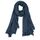 Van Der Rich ® - Schal mit fein gekreppter Oberfläche für Damen und Herren (22-Dunkeldenim, One Size)