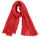 Van Der Rich ® - Schal mit fein gekreppter Oberfläche für Damen und Herren (45-Rot, One Size)