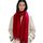 MaaMgic Schal Damen Warm Winter Herbst unifarben Baumwolle mit quasten/fransen, 20+ Farben Einfarbig & Kariert Pashmina Stola Schals MEHRWEG,Rot
